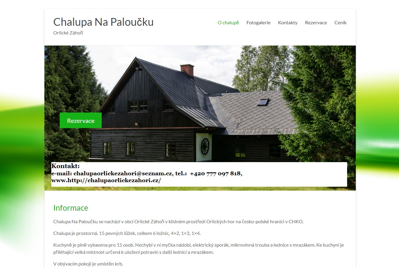 CHALUPA NA PALOUČKU