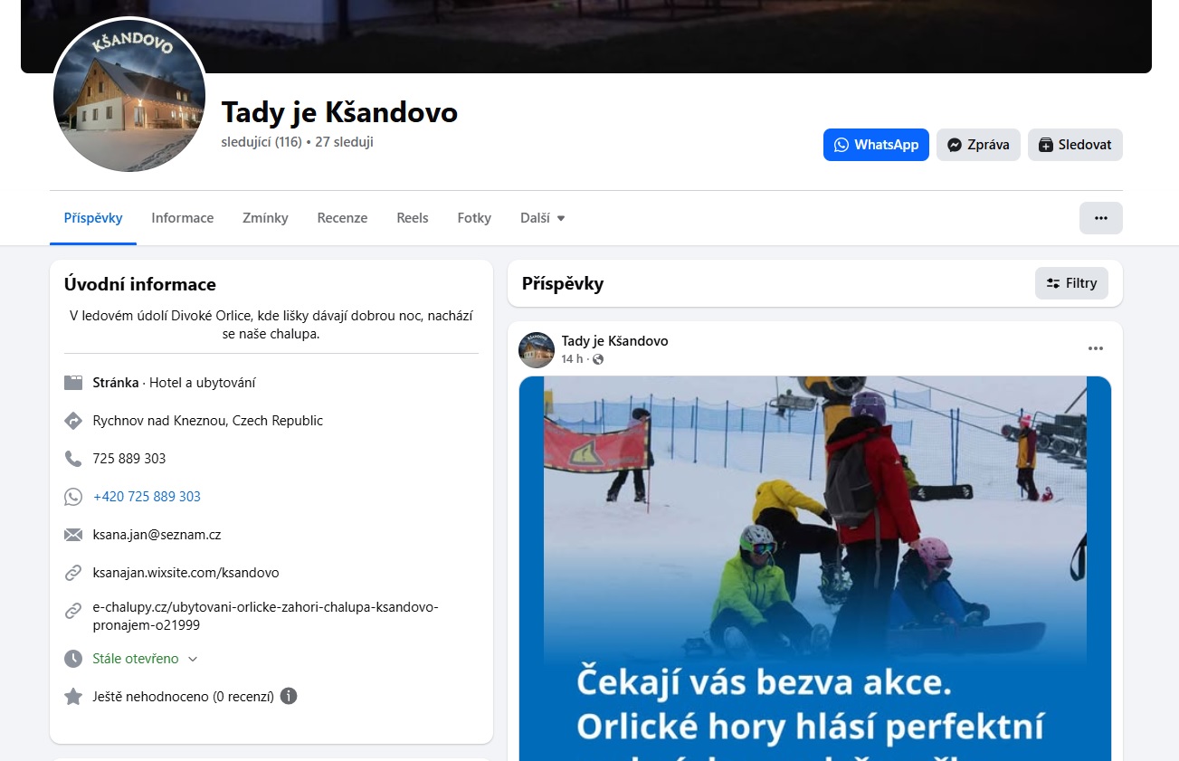 Chalupa Kšandovo