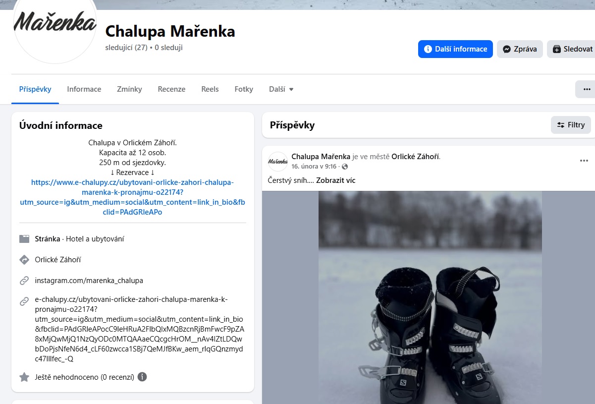 Chalupa Mařenka