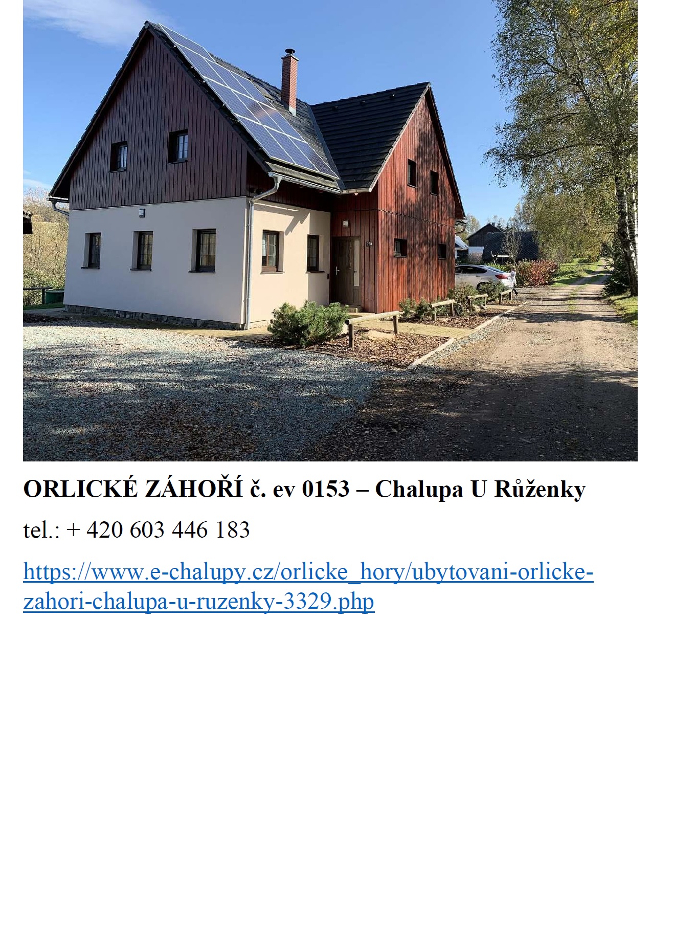 OZ CHALUPA U RŮŽENKY