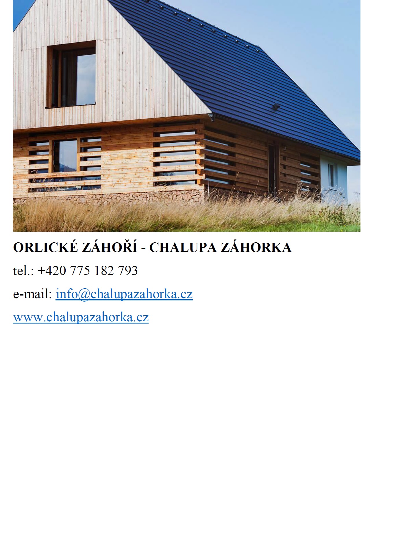 OZ CHALUPA ZÁHORKA