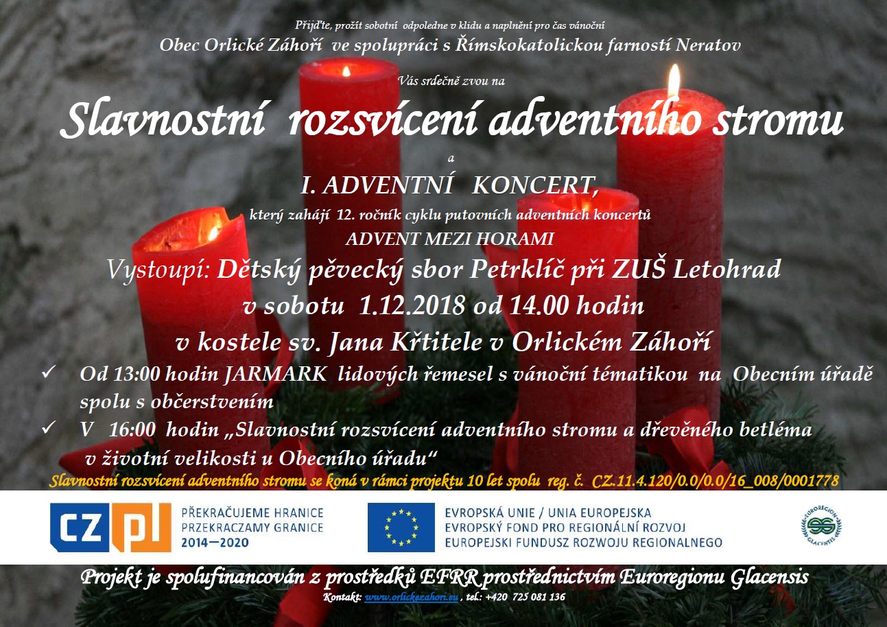 I.ADVENTNÍ KONCERT 1.12.2018