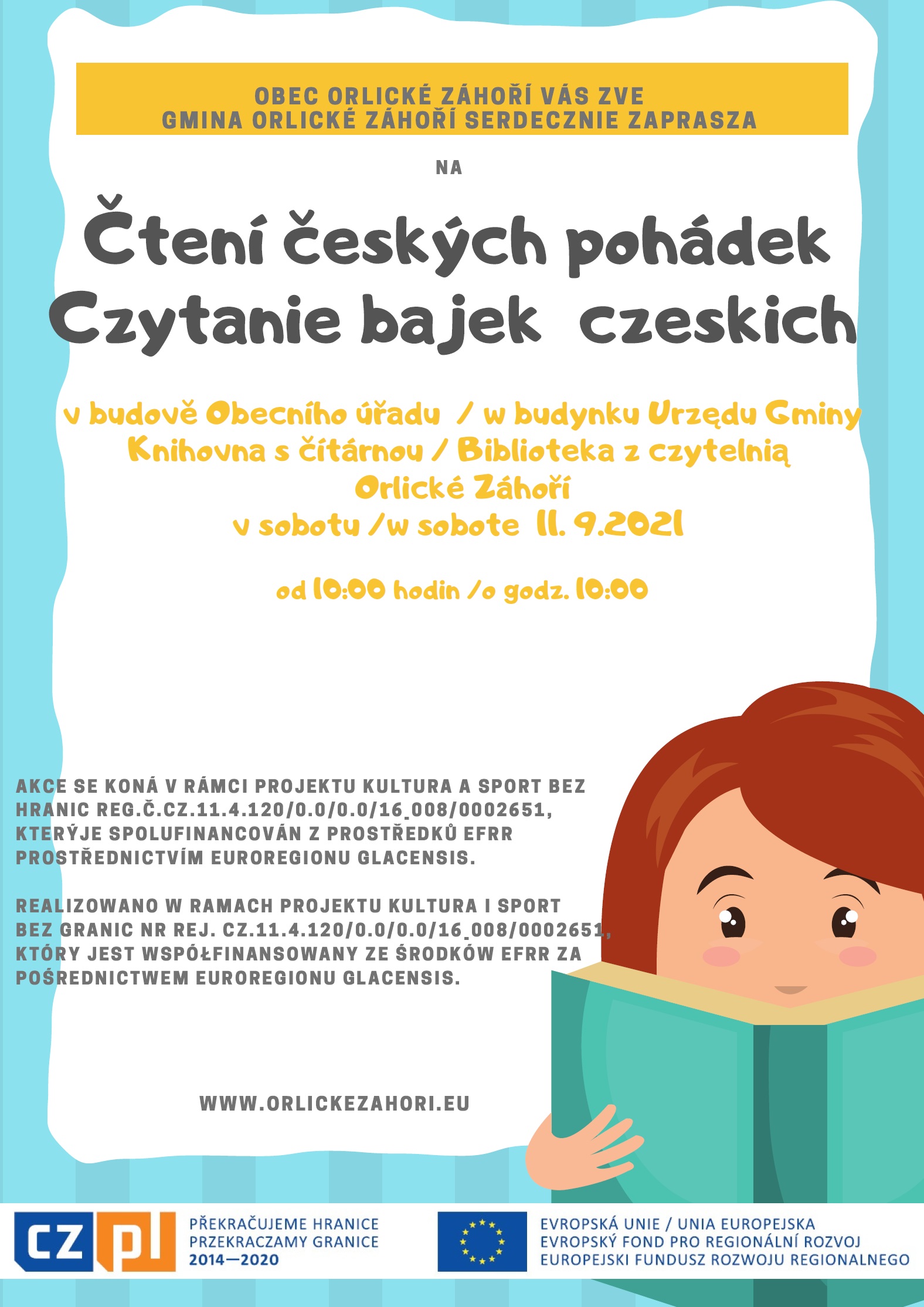 11.9.2021 Čtení českých pohádek